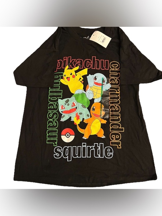 Pokemon Other - NWT Pokemon Kanto Starters Pikachu Charmander Bulbasaur Squirtle Shirt Kids M